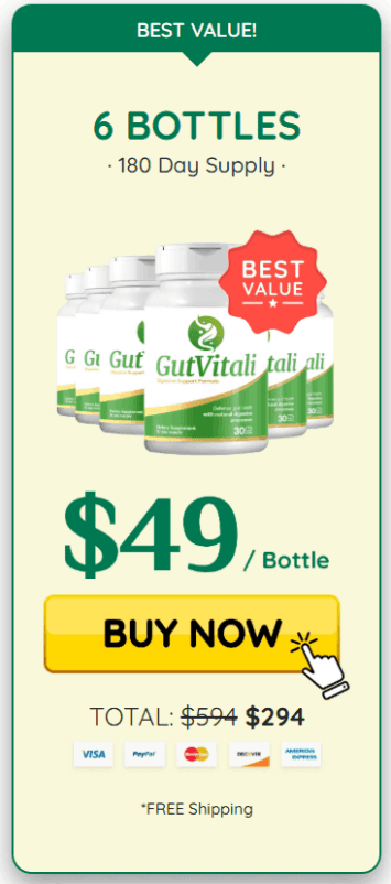 GutVitali 6 bottle